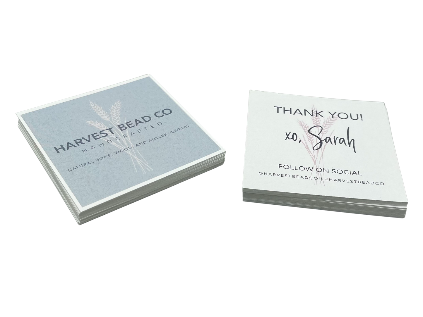 square 18pt soft touch business cards